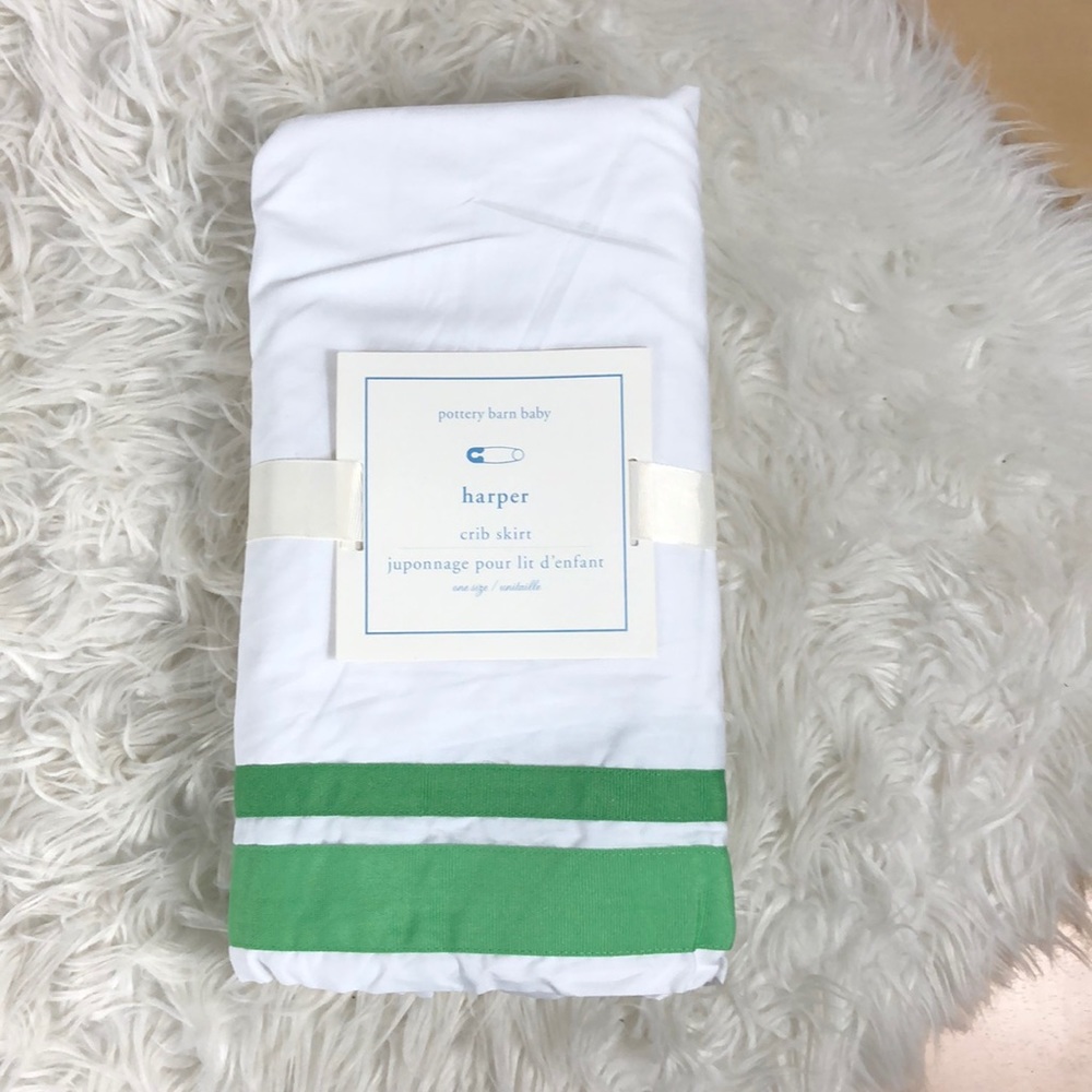 Pottery Barn Kids NWT crib skirt